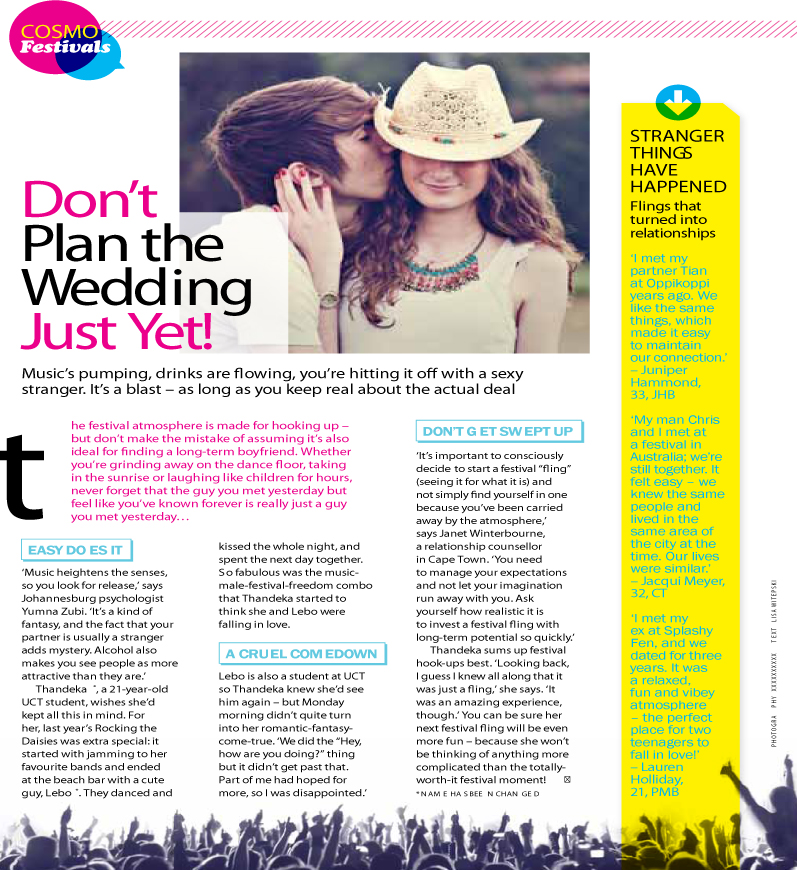 Don’t Plan the Wedding Just Yet! Psychologist Cape Town